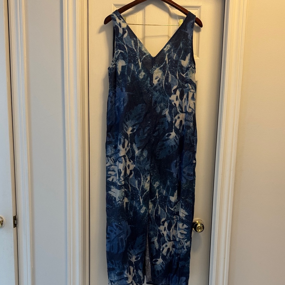 The Group Babaton Blue and White Sleeveless Dress